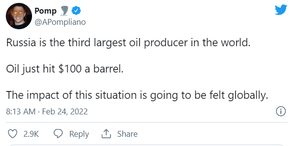 افزایش قیمت نفت در پی اقدامات روسیه