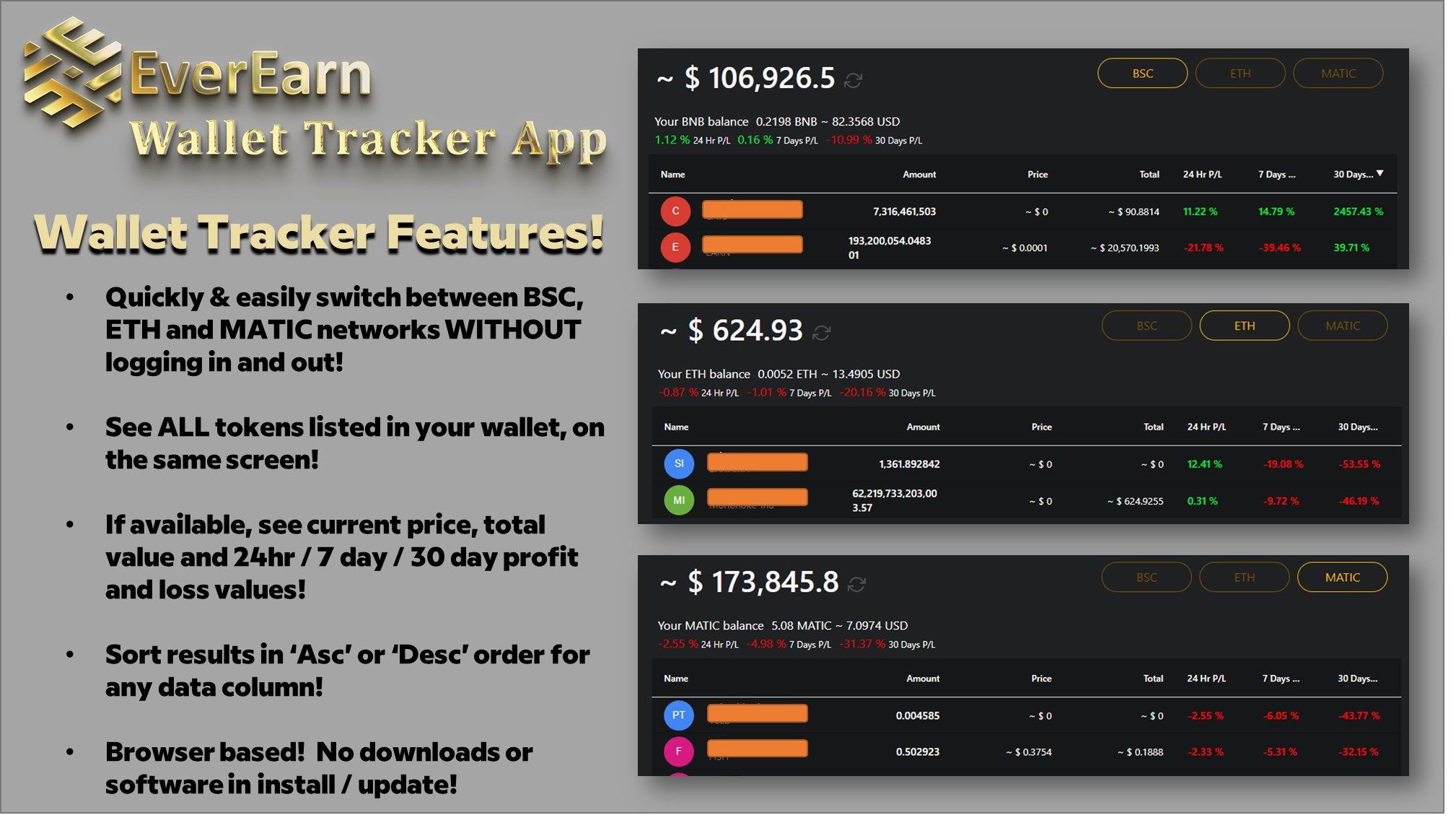 EverEarn Wallet Tracker