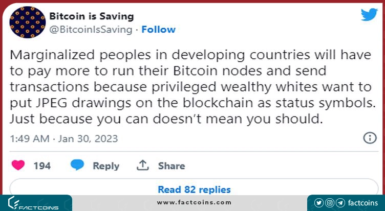 توییت bitcoin saving