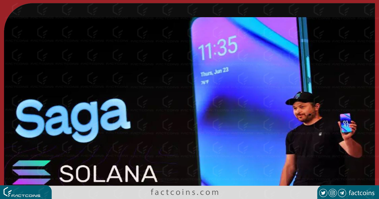 تلفن همراه ساگا (Saga) سولانا وارد بازار شد